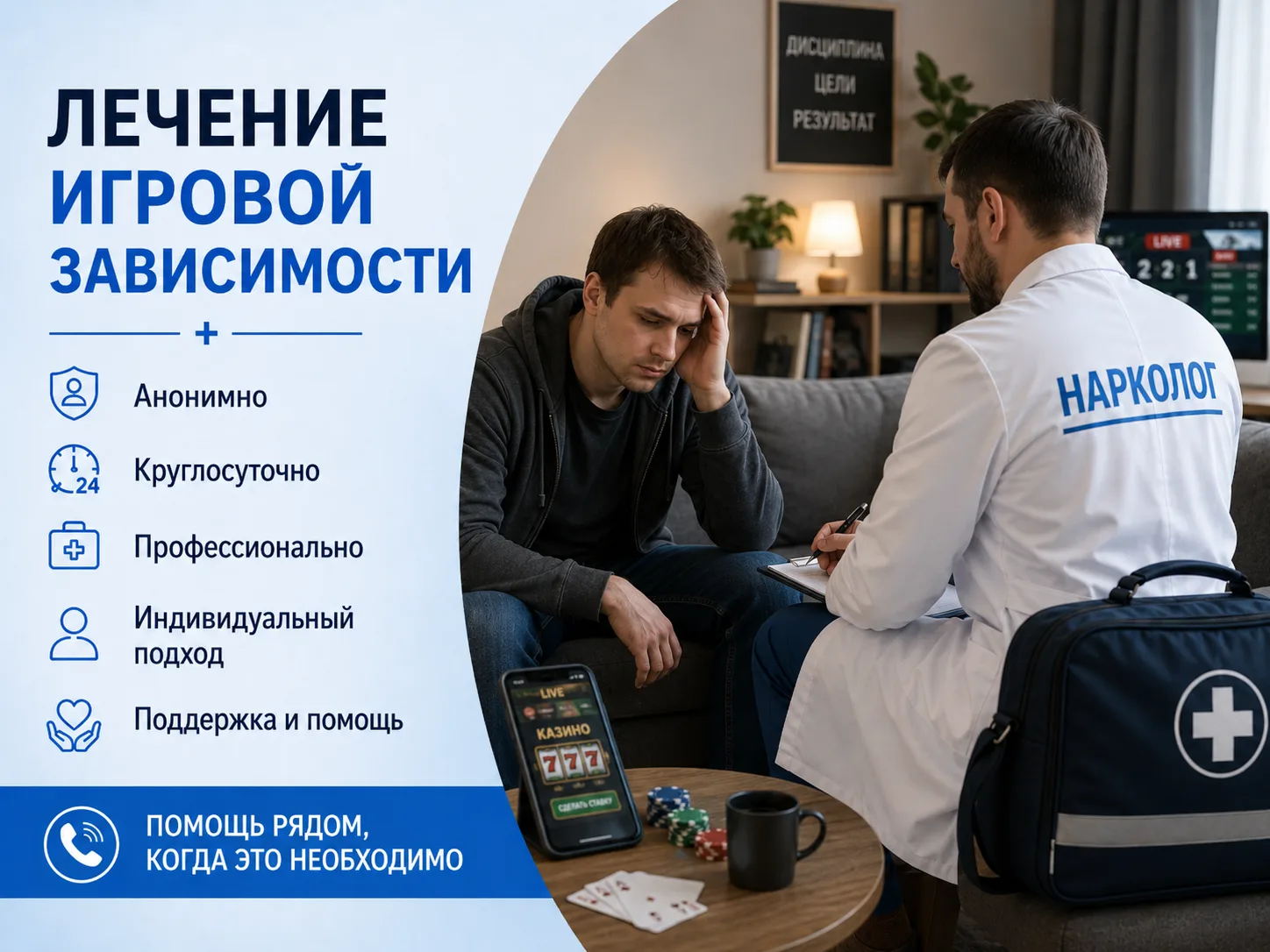 Лечение игровой зависимости